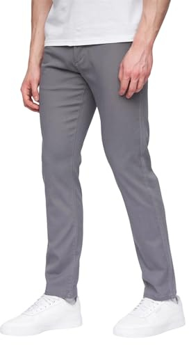 Henleys Mens Visit Chino Trousers (38L) (Grey)
