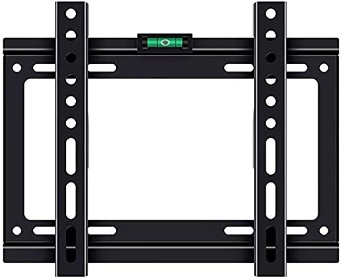 Support TV universel pour la plupart des téléviseurs de 14 à 32 VESA max 200 x 200 mm jusqu'à 25 kg avec support mural fixe inclinable et niveau à bulle et montage facile