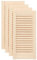 vidaXL Portes d'armoire à persiennes 4 pcs 61,5x29,5 cm pin massif, porte de meuble, porte de garde-robe, panneau à persiennes en bois