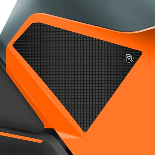 BLOQ motorrad Traktion Tank Griff Pads kompatibel mit KTM DUKE 390 (2024-) Tacky Grip - Schwarz