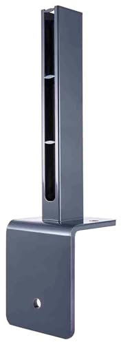 Profi Winkel Fußplatten Adapter für Zaunhöhe bis 2000mm – anthrazit – stabil & witterungsbeständig – für Gittermatten & Doppelstabzäune – einfache Montage