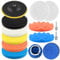 YnewL 12 Stück 150mm Polierpad Set, Waben Polieren Schwämme, Auto Polierpads, Polierset Polierschwamm, für Exzenter Poliermaschine Schleifmaschine