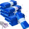 Dazhtu 12 Recambios Contenedor de Pañales, 4,5M Recambios Papelera Pañales,Bolsa de Relleno para Papelera Pañales Bebe Compatible con Tommee Tippee,Angelcare, Foppapedretti,LitterLocker,etc.(Azul)
