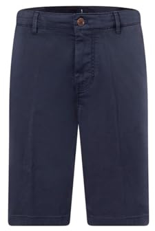 Joop! Herren Chino Short RUDO - Mid Waist -Regular Fit -Blau Schwarz Weiss Braun, Größe:W 32, Farbe:404 Dark Blue