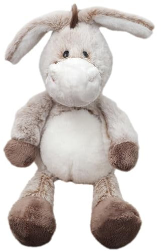 Gxdamxz Kuscheltier Esel Stofftier zum Kuscheln & Spielen für Jungen & Mädchen, Braun, 32CM