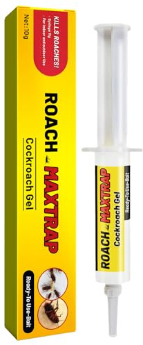 Mnozreo Cebo Profesional Anticucarachas Gel,Cebo para Cucarachas，10G,1PC,Resultados Rápidos