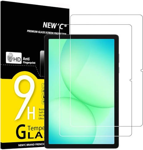 NEW'C Schutzfolie für Samsung Galaxy Tab A11+ für Panzerglas | 2 Stück, Transparent, 11 Zoll, Nicht kompatibel: Samsung Galaxy Tab A11, 9H Härte, Kratzfest, HD Klar, Oleophob, Blasenfrei