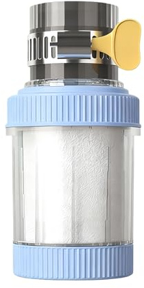 Ahuuen Wasserfilter für Wasserhahn - Wasserreiniger Und Enthärter Für Den Wasserhahn - Küchen Wasser Reiniger - Für Die Verwendung In Badezimmer Dusche Badewanne Büro Zuhause Und