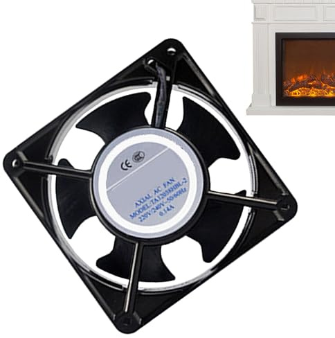 Wisylizv Ventilateur de chaleur pour poêle à bois | Résistant à la chaleur haute efficacité | Ventilateur de cheminée | Pour poêle à granulés en fonte et acier inoxydable