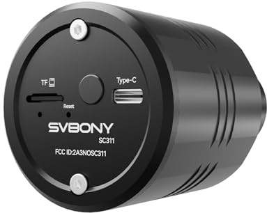 Svbony SC311 Telecamera telescopica WiFi, fotocamera per astrofotografia, sensore IMX662 da 2,1 MP, migliora la sensibilità rosso/NIR, esposizione lunga, oculare elettronico per EAA e nebulosa