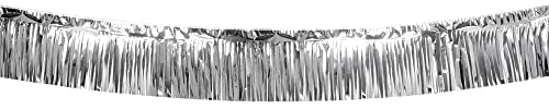 Boland - Fransen Girlande Metallic, Länge 6 Meter, Gold, Hängedekoration aus Kunststoff, Mottoparty, Geburstag, Hochzeit, Karneval, Party Deko