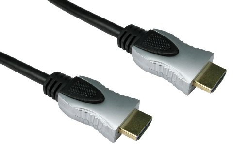 rhinocables - Ultra HDMI Metal End Cable | 4K UHD & 3D TV for XBOX & PS4 | Connect SKY Television | Backwards Compatible with Kindle Fire & Gaming Laptop | Gold, 0.5m