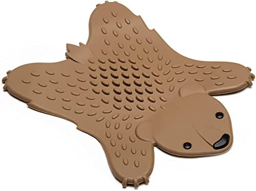 OTOTO Grizzly Bear Trivet for Kitchen Counter - Hot Pot Holder Trivet for Table - BPA Free Hot Pads for Kitchen Counter - Heat Resistant Silicone Trivet, Hot Plate Mat for Pots, Pans, Hot Dishes