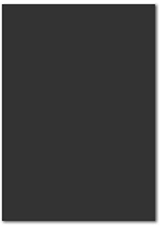 100 DIN A4 Papierbogen Planobogen - Schwarz - 160 g/m² - 21 x 29,7 cm - Bastelbogen Ton-Papier Fotokarton Bastel-Papier Ton-Karton - FarbenFroh