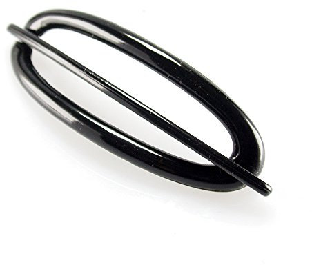 2Stk Libellenspange oval 6x2cm in schwarz - Made in Germany - WeLoveBeads