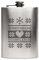 Flachmann Edelstahl 237 ml 8 oz individuelle Gravur Weihnachten - Wärmflasche