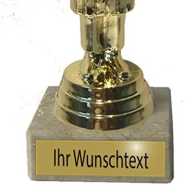 Larius Pokalschild Schilder Trophäe Gravurschild Pokal Gravur Türschild Trophäen
