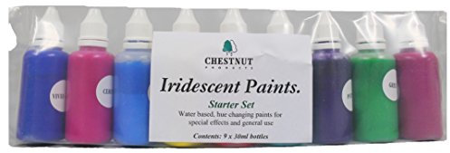 Chestnut Iridescent Paint Starter Set 9 x 30ml Bottle Pack by tyzacktools