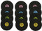 Bada Bing 12er Tischset Schallplatte Rund Ø 39 cm 4fach Sortiert 88