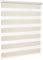 Victoria M. Zevra Estor Doble Enrollable Día y Noche sin Taladrar, Tiras Translúcidas y Oscurecedoras, para Puertas y Ventanas, 50 x 160 cm, Crema