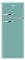 Amica FDR2213DB Freestanding 70/30 Fridge Freezer with Top Mount Freezer, 206L total capacity, 144cm high, 55cm wide, Blue Retro with Chrome Handles