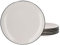 Van Well Lot de 6 assiettes à dîner Campo crème, élégantes crockery en céramique pour 6 personnes, design moderne, lot de 6 assiettes à dîner, assiettes de service, assiettes plates, 6 couleurs