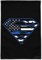 GRAPHICS & MORE Superman-Flagge, dünne, Blaue Linie Flag Only (No Pole) Multi