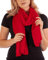DOLCE ABBRACCIO by RiemTEX Schal Damen PRIMAVERA Schals & Tücher in Rot Stola Halstuch Pashmina aus Chiffon für Sommer Frühling Ganzjährig XXL Tuch Damenschal Chiffontuch (Rot)