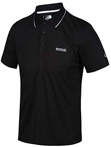Regatta Men Maverick V' Quick Drying Active T-Shirts/Polos/Vests - Black, 3X-Large