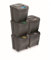 Prosperplast Juego de 5 Cubos de Reciclaje 125L Sortibox de plastico en Color Gris, 125 litros