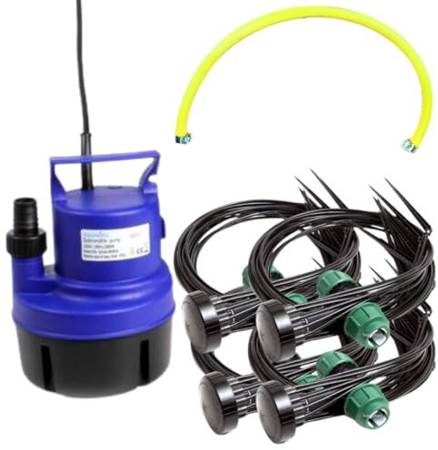 Weedness Micro-Bewässerungssystem Profi für 48 Pflanzen - Grow Anbau Indoor & Outdoor Automatische Bewässerung Anlage Tropf Pflanzen Set Topfpflanzen Garten Balkon