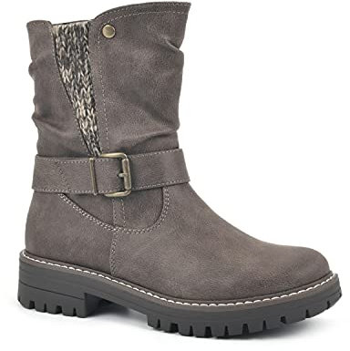 CLIFFS BY WHITE MOUNTAIN Mingle, Stivaletto Donna, Tessuto Dk Stone, 39 EU