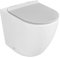 Inbagno Coprivaso Sedile WC con Chiusura Rallentata e Sgancio rapido, in Termoindurente Bianco, Serie Tokyo