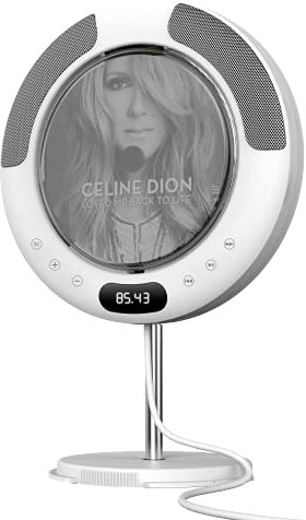 Portable CD Player with Bluetooth, FM Radio, Wall Mounted and Desk Stand CD Music Player Home Audio Boombox with Remote Control, Built-in HiFi Speakers, Support CD, USB, AUX Input/Output