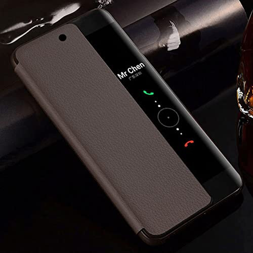 Custodia in pelle con flip cover per Huawei P30 P40 Pro P20 Mate 20 Lite X 10 P10 Plus Mate20 Mate10 P 30 P30pro P20pro Mate20pro, marrone, per P20 Pro