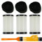 8 Pezzi Filtro di Ricambio Compatibile con Aspirapolvere MOOSOO D600 e D601 e Aspirapolvere Ariete Handyforce 2761 e 2759, Accessori 3 Filtri di Ricambio e 3 Filtri in Schiuma e 2 Spazzolini
