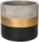 KOTARBAU® - Vaso da fiori da 13 x 12 cm, per fiori e piante, in calcestruzzo decorativo, modello: tricolore