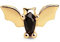 SINGULARU - Einzelner Ohrring Boo Bat. Sterlingsilber mit 18 kt Goldbeschichtung. Schmuck für Damen.