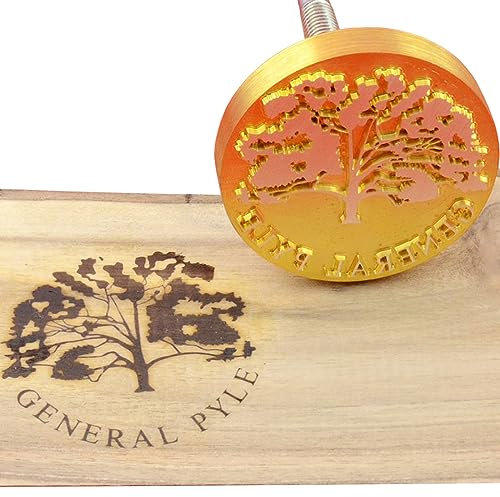 Brandeisen für Holz mit personalisiertem Markenstempel für Holzbearbeitung, Brandeisen, handgefertigt von Design (5.1cm)