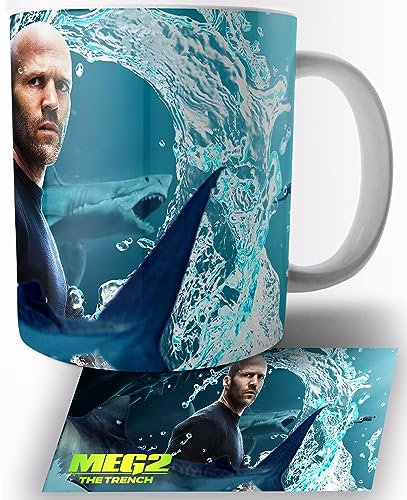 The Meg 2 The Trench Jason Statham Keramik Becher 325ml Tasse Mug