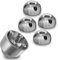 Dadi antifurto, dado di sicurezza antifurto, antifurto M6 M6 M10 M12, dado in acciaio inox con 4 fori (M6 autobloccante, 4 dadi, 1 dado)