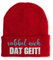 tshirtladen Beanie Mütze sabbel nich. Dat Geit! Statement Wintermütze, Farbe: Rot