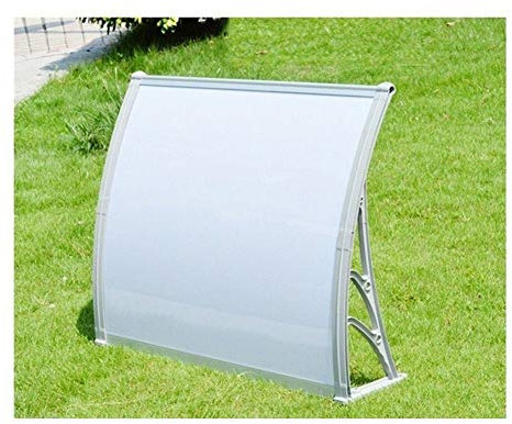 Marquesina para Puerta Refugio para Porche Placas de Policarbonato Blanco Cubierta Decoración Puerta de Entrada Porche Ventana Refugio Patio Techo - Individual (Tamaño: 60 cm x 100 cm) (80 c