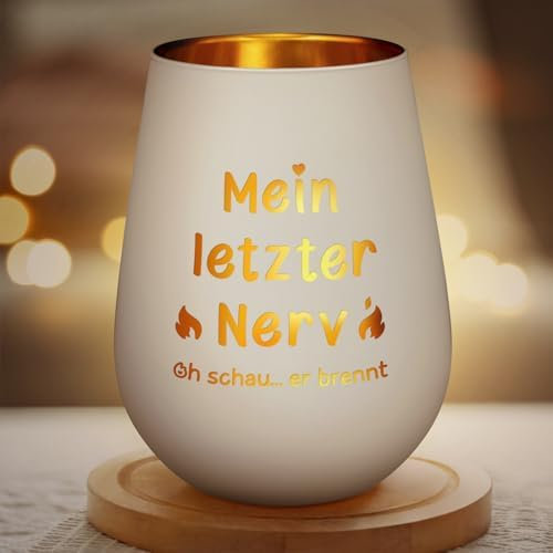 Geschenke für Frauen Männer, Personalisierte Windlicht mit Gravur Beste Freundin Geschenke, Glas Kerzenhalter Teelichtgläser Geschenk für Beste Freundin Schwester Kollegin, Freundschaft 11.3 * 8.5 cm