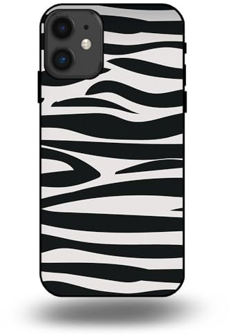 Hülle passend für Smartphonica Handyhülle passend für iPhone 11 mit Zebra Druck - TPU Back Cover Case mit Zebra-Print Design - Schwarz Weiß