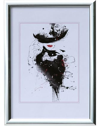 Kunststoffrahmen Klarglas Bilderrahmen Frame Foto Collage Portraitrahmen Glasscheibe PS-1: Farbe: Silber | Format: 30x30