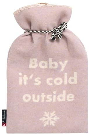 David Fussenegger Wärmflasche Baby its cold 2.0 Liter mit weichem Bezug aus Recycling-Baumwolle nachhaltig produziert ÖkoTex100 GRS Made in Austria Farbe Hellviola