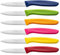 Ruffulon Paring Knife Set of 6, Stainless Steel Fruit Knife, Ultra Sharp Peeling Knife, Suitable for preparing Fruits and Vegetables, Sturdy Anti-Slip Handle, Multicoloured