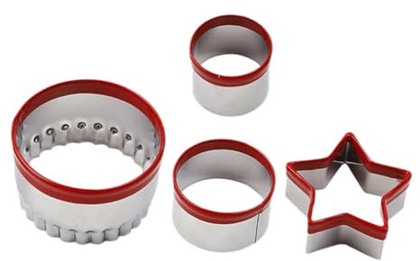 MAGICLULU Keks-set 4-teilig Ausstechformen Zum Backen Von Sandwiches Kuchen Scones-ausstechformen Aus Metall Vielseitig Einsetzbar Leicht Zu Reinigen Für Jeden Anlass