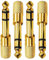 SUZEYEN 2pcs Headphone Jack Adapter, 6.5mm Male (1/4 inch) to 3.5mm Female (1/8 inch) Stereo Aux Plug Converter, Gold Plated Audio Adapter for Digital Piano, Keyboard, Guitar, Amplifier, Earphones